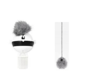 Pet Cat Toy Electronic Motion Cat Toy Interactive (Option: Accessories and White)